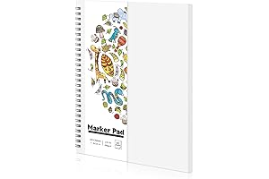 135lb/200gsm Marker Paper Pad: Unveil Your Art Inspiration Sketches