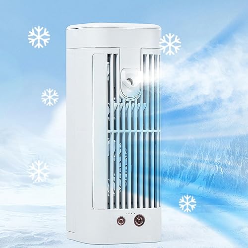 Miniatura 1 de Fufafayo Acondicionador de cabeza remoto automático portátil Cool A-ir Fan Usb Mini acondicionador alimentado por batería con 3 velocidades con
