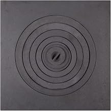 CKG Cast Iron Stove Kazan Kitchen Flange Oven Rings BBQ Grill Flat Pan for Cooking, Simmer Plate for Gas Burners 21.5x21.5 inches, Iron Heat Diffuser