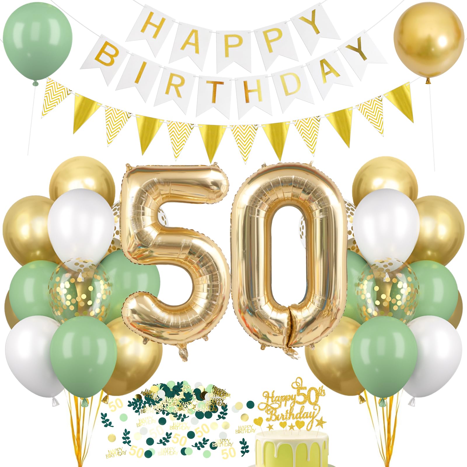 Decorazioni per 60° compleanno per uomini e donne, striscione per 60