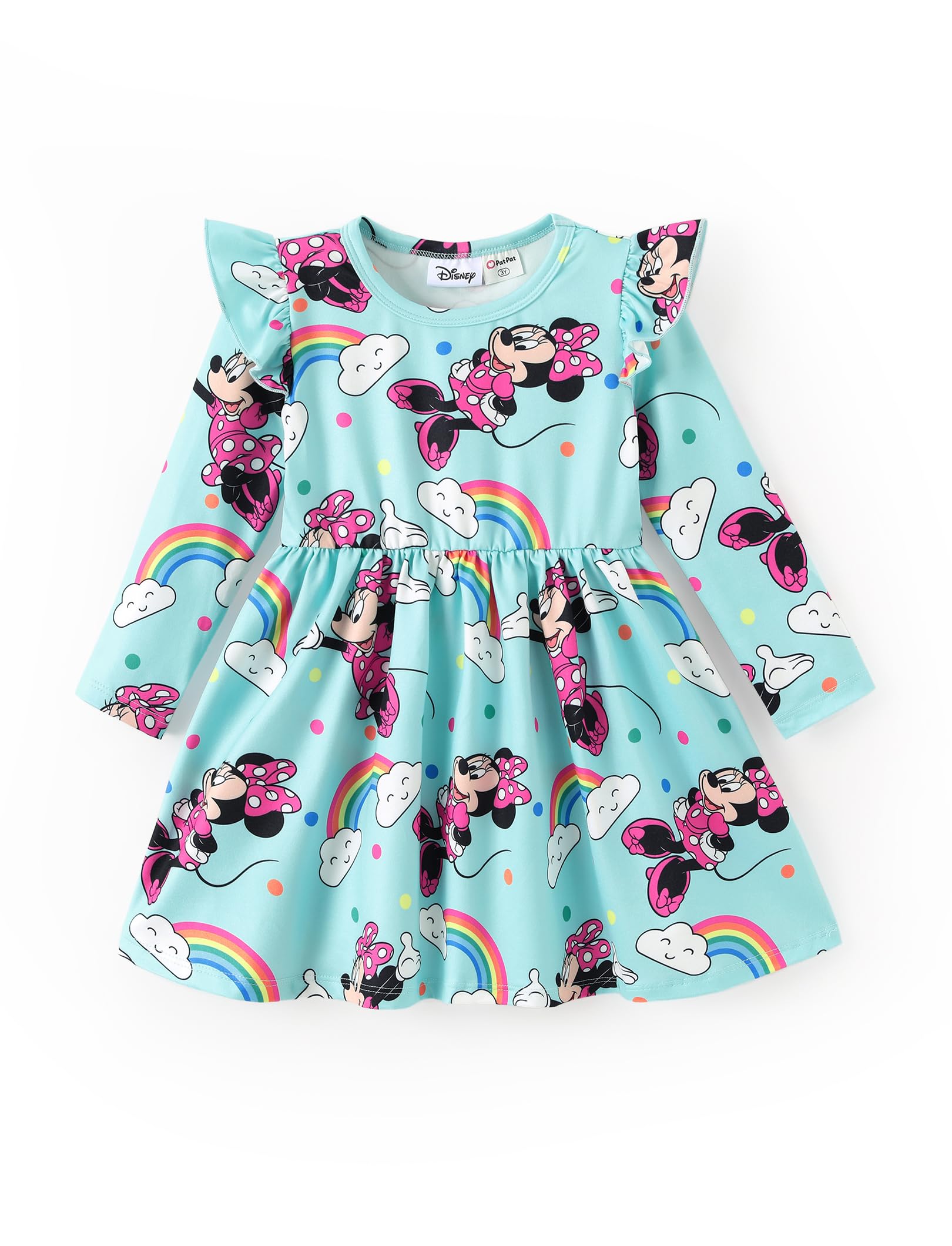 Disney Girls Dress Ruffled Long Sleeve Fall Winter Clothes Baby to Toddler