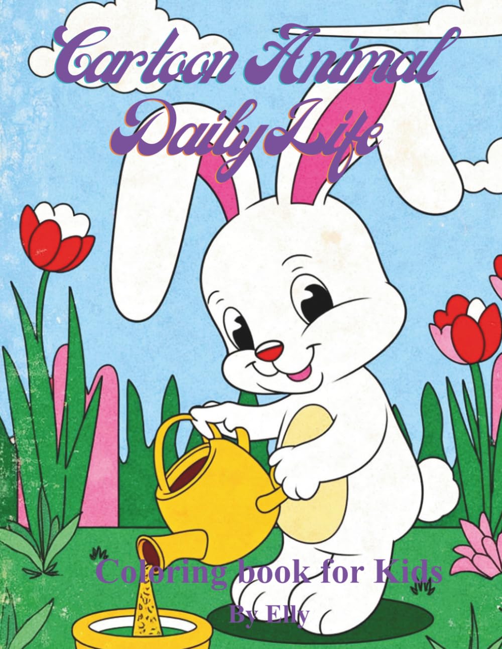 Cartoon Animal Daily Life Coloring Book for Kids: Fun and Easy Everyday Animal Life Scenes for Kids Ages 4–10 with Cute and Relaxing Coloring Pages