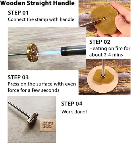 Miniatura 2 de Hierro de marca personalizada para madera, herramientas de combustión de sellos personalizados para suministros de carpintería con múltiples