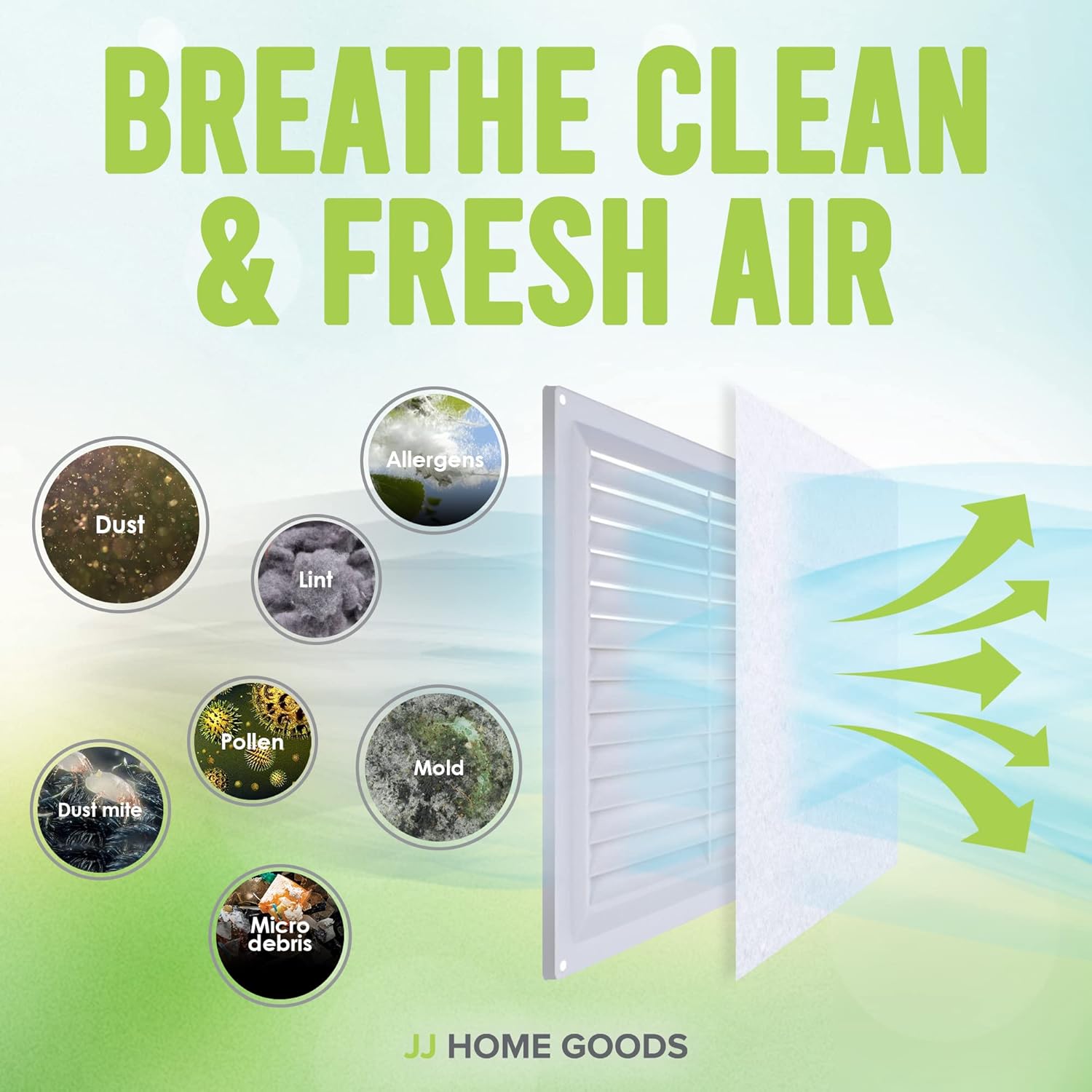 Air Vent Filters - 20"x118" makes 50 Filters w/ 197" Installation Tape,Electrostatic MERV 8 Media for AC HVAC Air Duct Filter Register & Grilles - Image 7