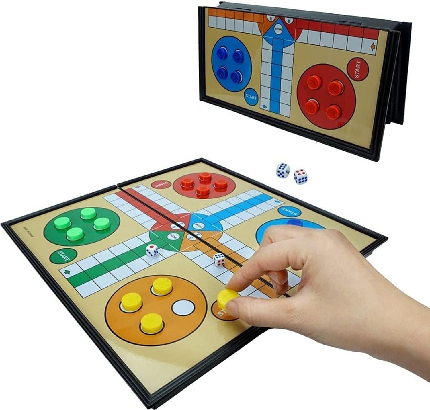 Magnetic Ludo & Snake and Ladders Board Game, 30x30cm (ludo)