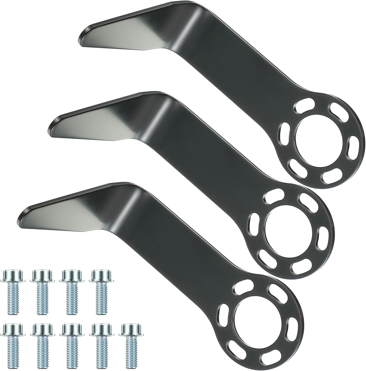 889661M Steel L Shaped Rafter Hook Replacement with Bolt, Pneumatic Tool Rafter Hook Compatible with Hitachi Nail Gun NR83A5, NR83A5(S), NR83AA5, NV83A5, NR90AC5, NT65A5, NV75A5(Black,3 Set)