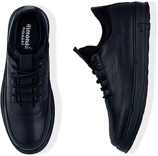 حذاء تقويم العظام من الجلد الطبيعي للرجال بتصميم دانتيل مرن