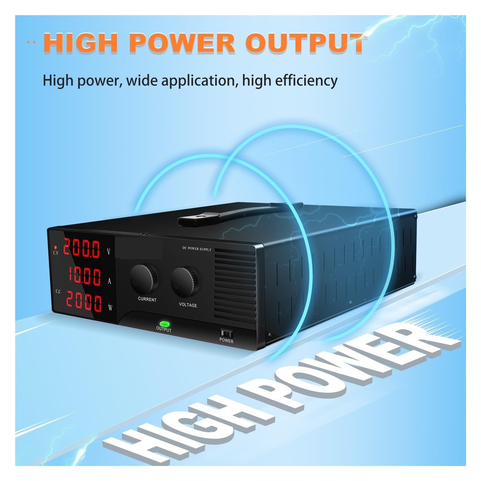 Alimentation DC Programmable 2000W 60V 30A - Source De Laboratoire Avec USB/RS232 - Réglage Numérique, Protection Multiple - 8