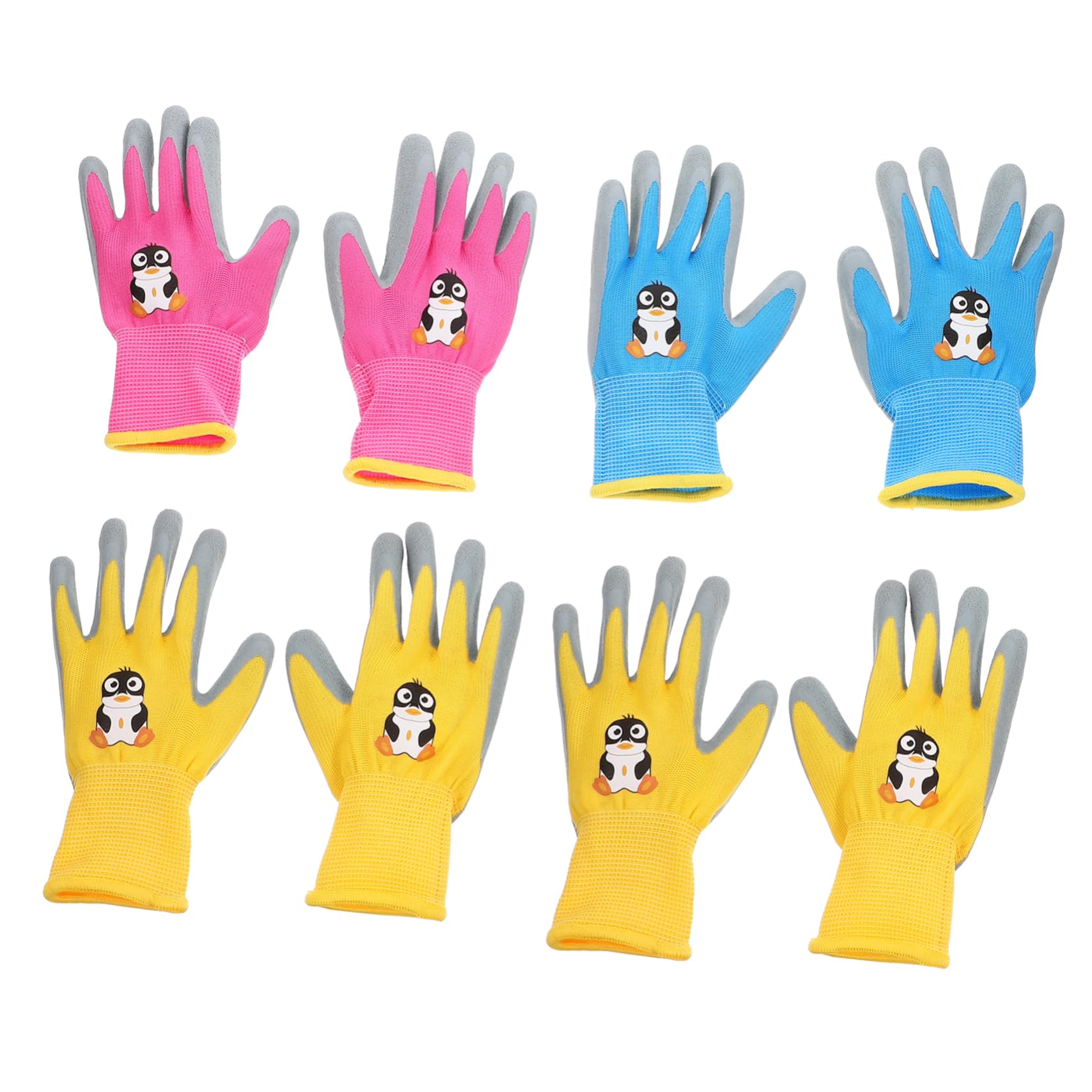 CIYODO Comfortable Gardening for Boys and Girls 4 Pairs Outdoor Cut Resistant Puncture Proof for Activities