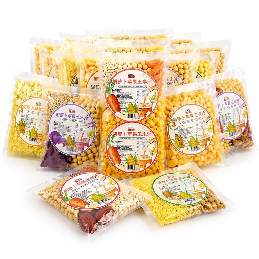 Paquete De Jugo Maíz Fresco 7 Sabores, 80 G X 35 Bolsas, Kit For Licuadora Y Máquina For Hacer Leche Soja, Mezcla Fácil Gachas For El Desayuno, Sin Remojo, Suministro Familiar