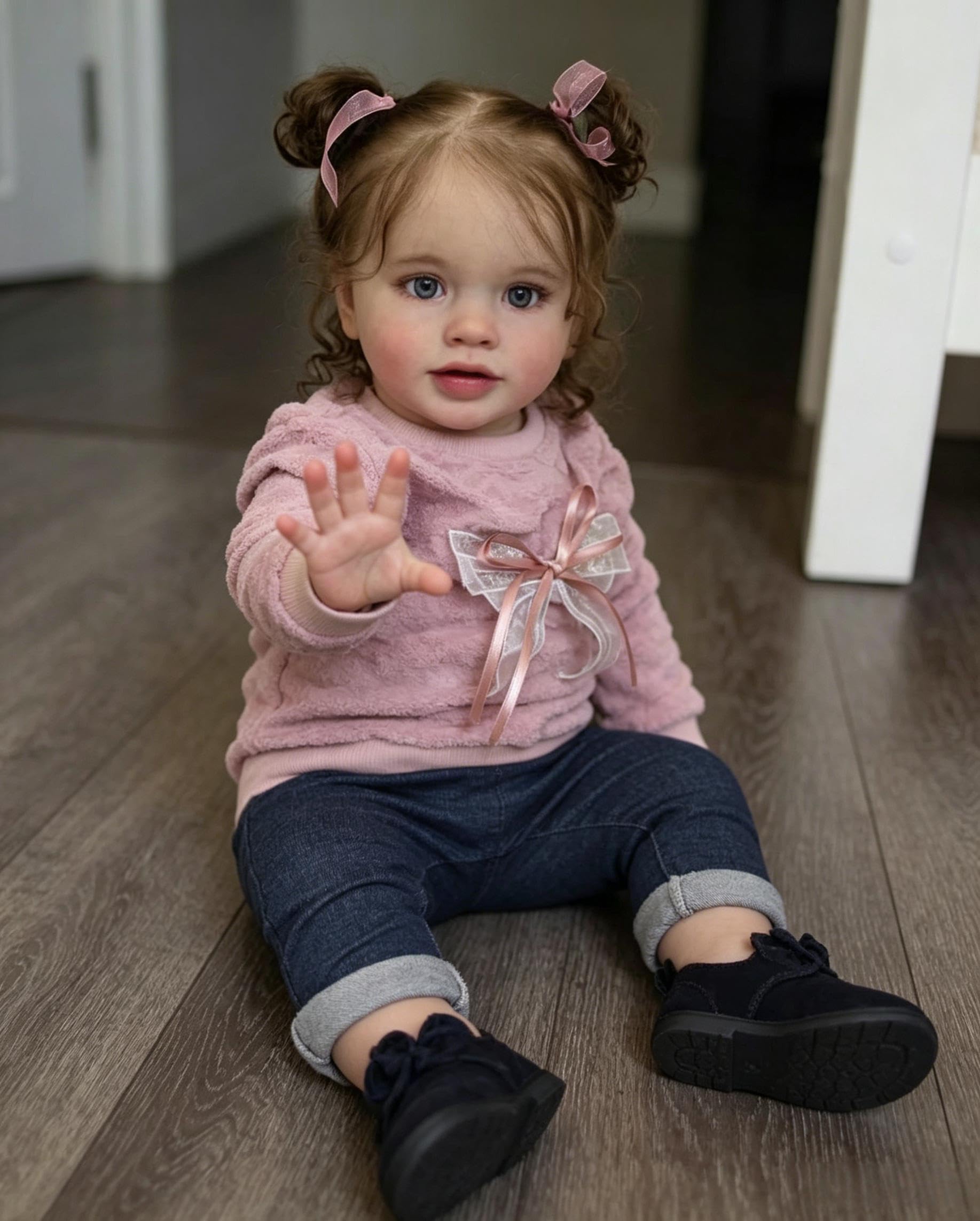 RXDOLL Duży rozmiar realistyczne lalki Reborn Baby Dolls Girl 66 cm Reborn Maluch Lalki, które wyglądają jak prawdziwe odrodzone niemowlęta miękka tkanina winylowa ciało realistyczne lalki dla dzieci