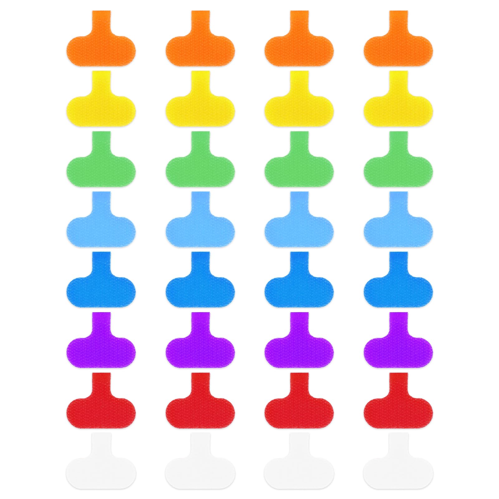 Amazon.com: Piriuuo 32 Pcs Cable Labels, Multi-Color Cord Labels for ...
