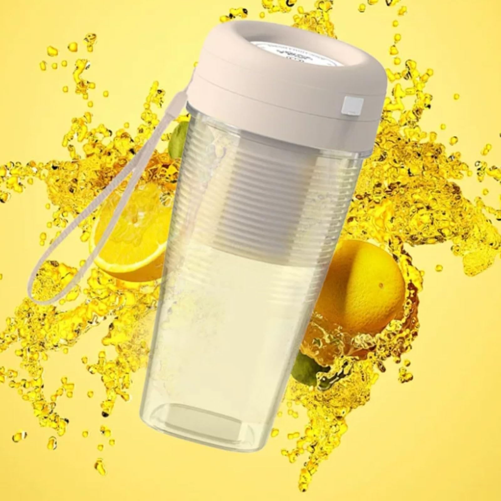 Senza fili Frullatore portatile in plastica Frullatore compatto di dimensioni personali Spremiagrumi portatile ricaricabile for frullati Frullati di ghiaccio Spremitura alta efficienza(Groen)