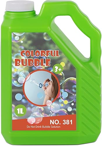 Vista 63 de Solución concentrada de burbujas Lulu Home, solución de repuesto de burbujas de 1 L/33.8 onzas de hasta 2.5 galones para máquina de burbujas de Red-2