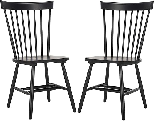 Miniatura 16 de SAFAVIEH Home Collection Parker - Juego de 2 sillas de comedor de madera maciza con husillo Windsor verde polvoriento Verde (Dusty Green),Roble