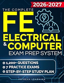 Primexa Learning FE Electrical & Computer Exam Prep: 1,500+ Questions, 7 Practice Exams & 8-Week Study Plan for EIT Success