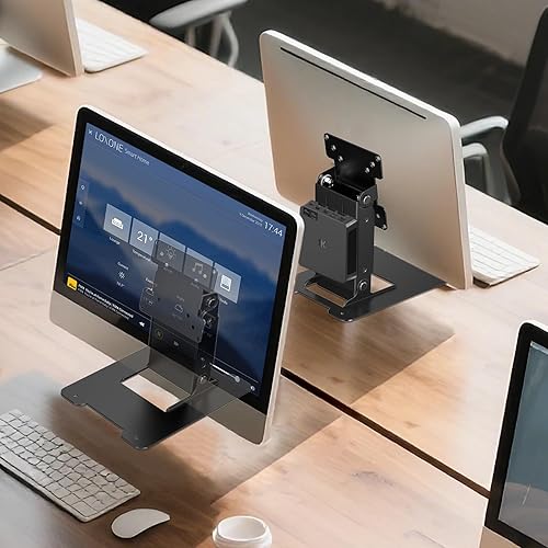 Miniatura 7 de WEARSON Monitor LCD táctil y todo en uno soporte de PC todo soporte de metal resistente con orificio VESA 2.953x2.953 in y 3.937x3.937 in