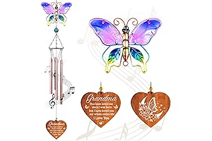 Nana's Serene Melody: Butterfly Wind Chimes for the Cherished Grandmother