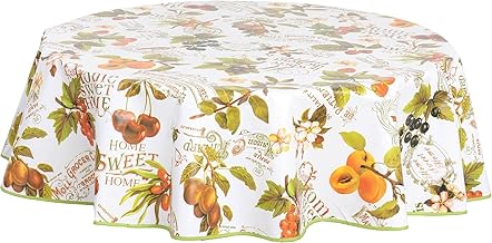 Home Direct - Round PVC Tablecloth 140 cm - Fruits Design