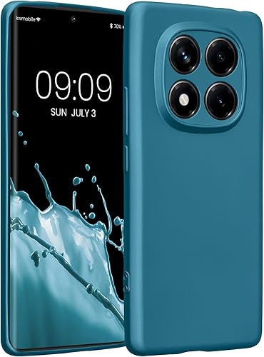 Vista 182 de kwmobile Funda compatible con Xiaomi Redmi Note 11 / Note 11S - Funda protectora de silicona TPU suave y delgada - Azul Báltico Azul (Baltic Blue)