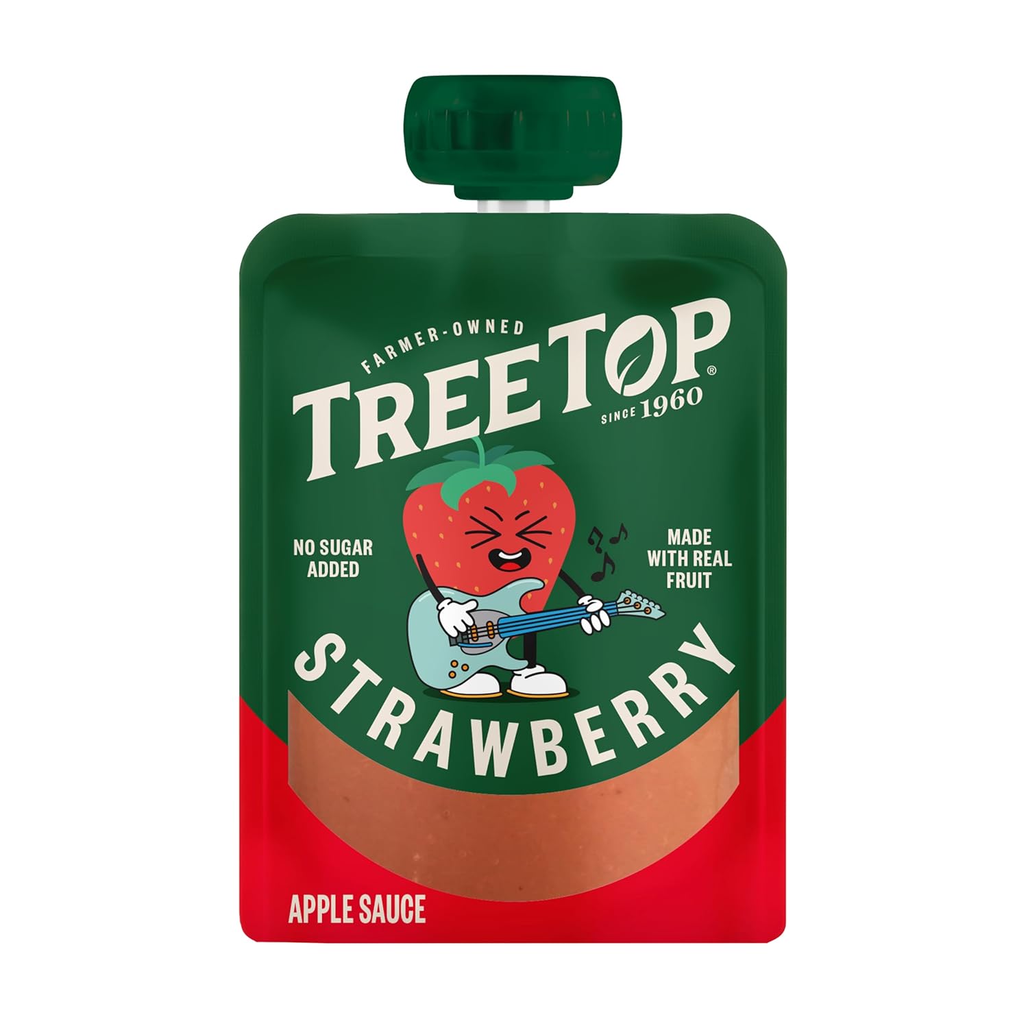Tree Top Apple Sauce Pouches Variety Pack, Apple, Strawberry, Cinnamon, 3.2 oz. each (Pack of 20)