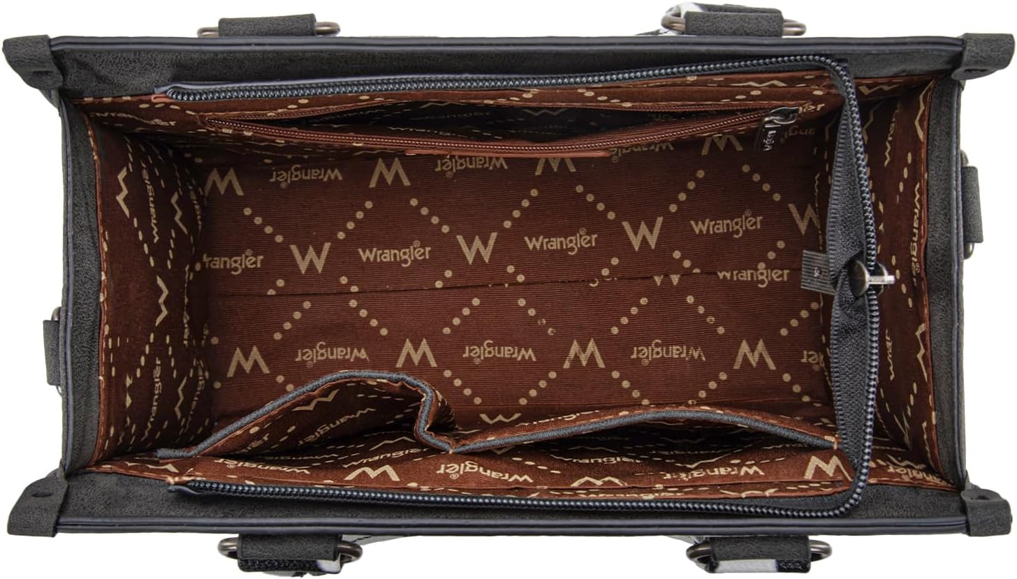 Montana West Wrangler Tote Bag for Women Aztec Western Retro Purse Top Handle Handbags - Image 4