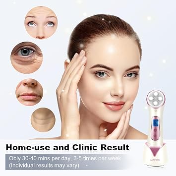 High Frequency Facial Machine Light Theraphy Micro-Current Device, 5 in 1 Multifunctional Facial Massager for Face