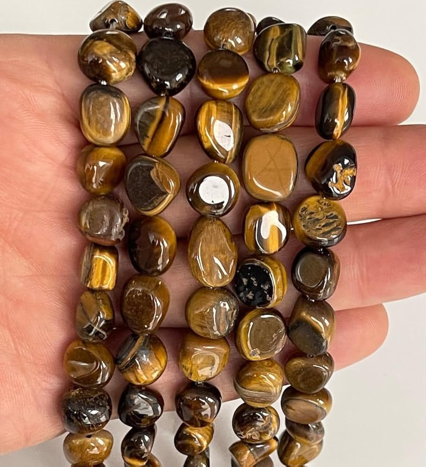 Perles en œil de tigre 6mm pour créer facilement vos bijoux en pierre naturelle