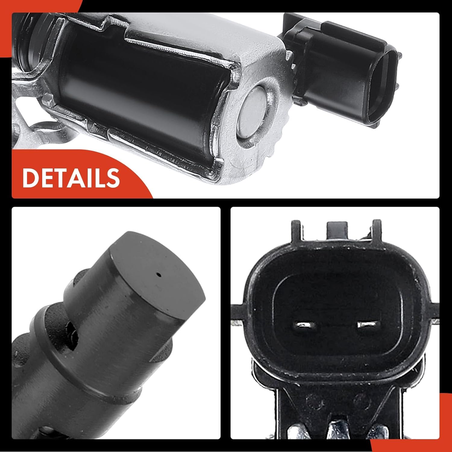 A-Premium Engine Variable Valve Timing (VVT) Solenoid Compatible with Toyota Corolla 2005-2006, Matrix 2004 2005 2006, Celica 2002 2003 2004 2005 & Pontiac Vibe 2003-2006, L4 1.8L