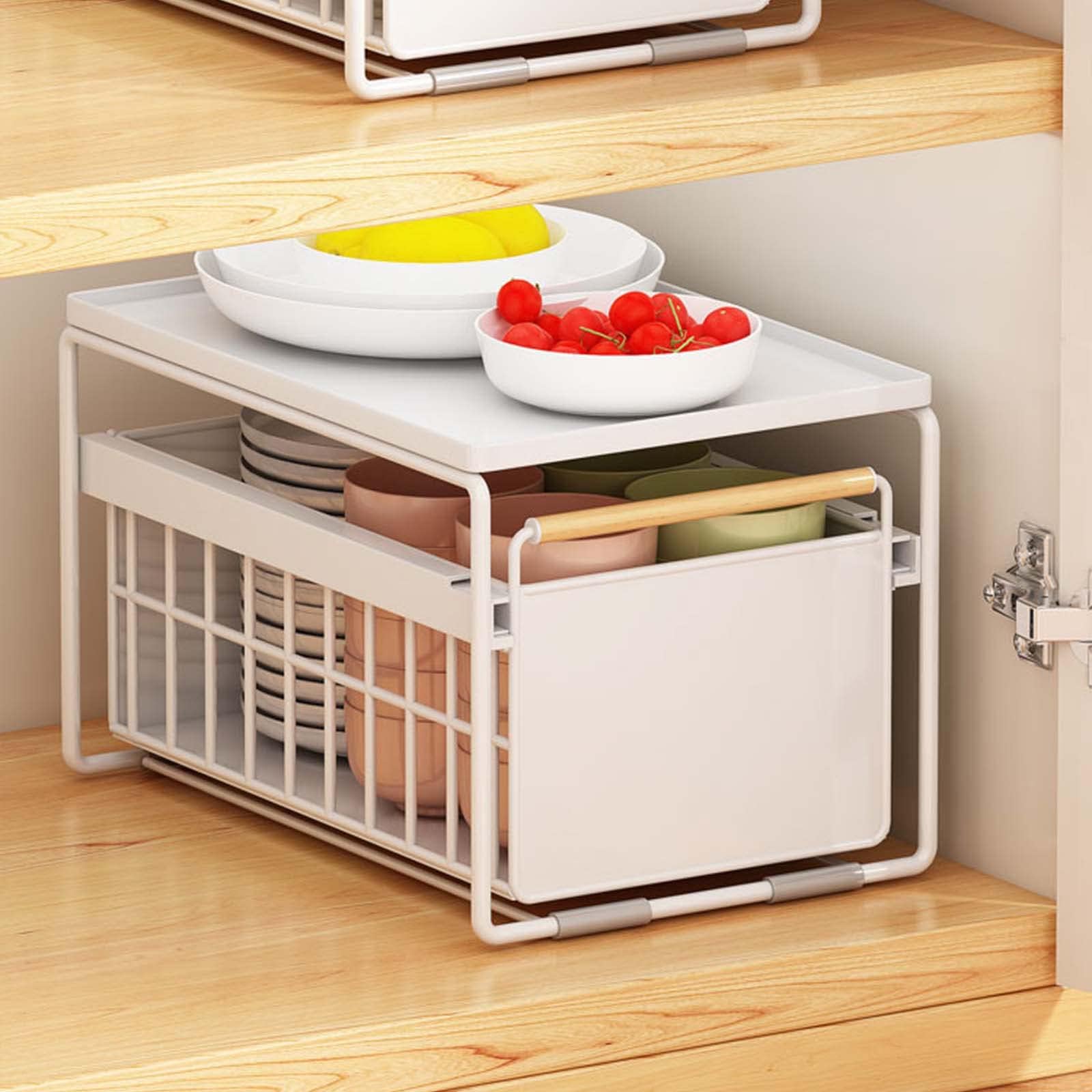 Amazon｜シンク下 収納 スライドラック 棚2段 引き出し 調味料収納