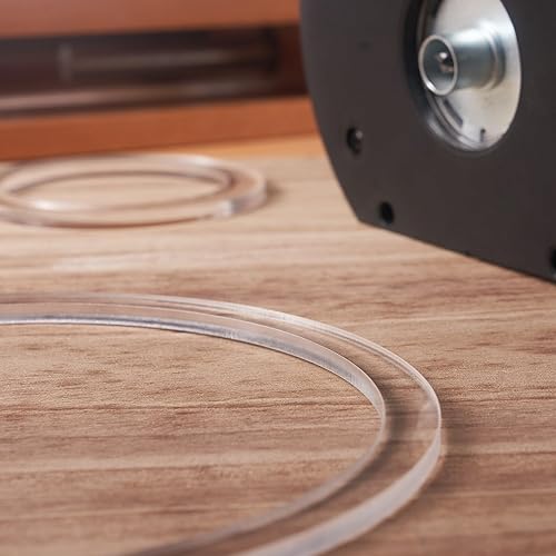 Miniatura 7 de Paquete de 7 plantillas de incrustaciones de círculo grande  Plantillas decorativas para enrutador y carpintería -2