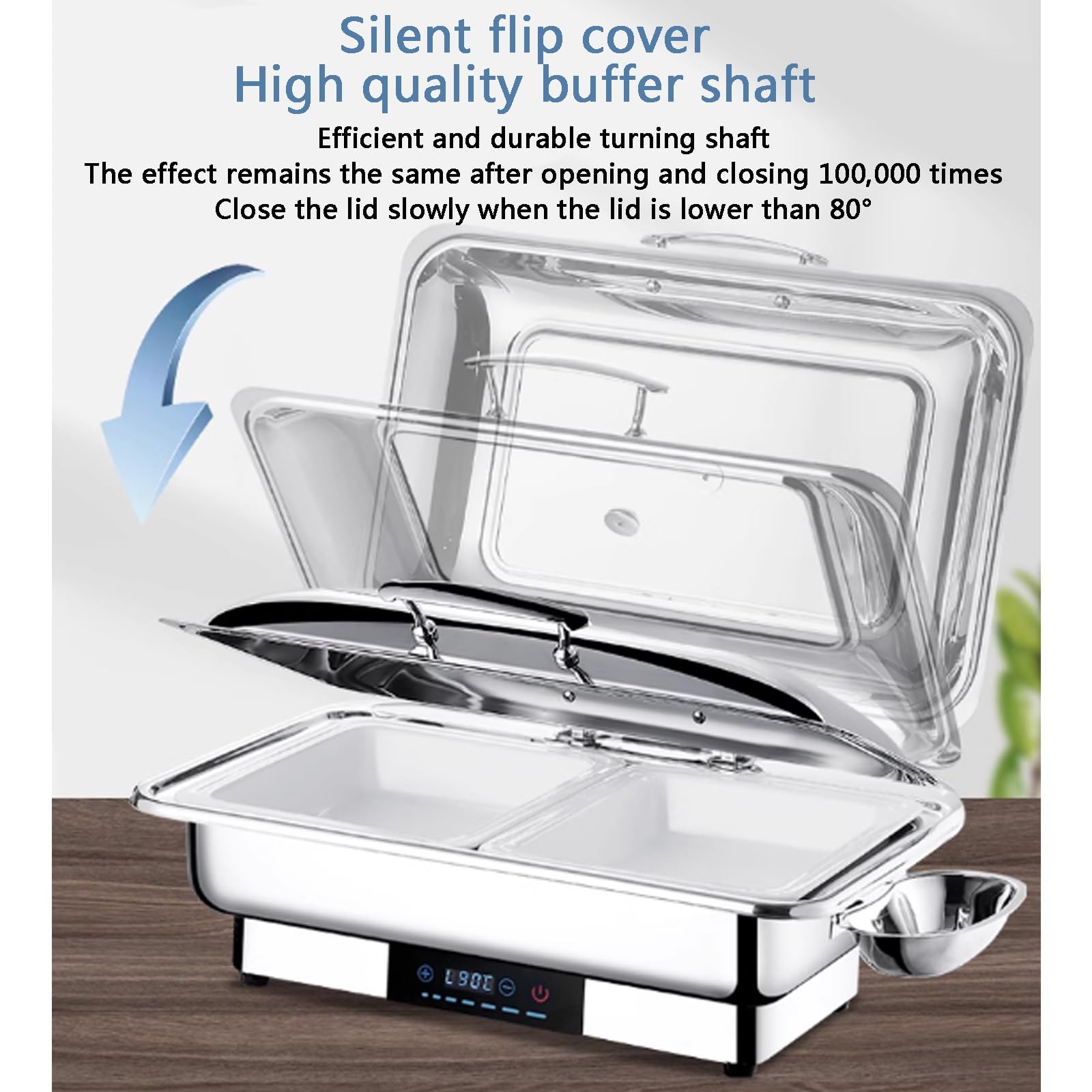 Calienta platos de mesa,calentadores de comida para buffet,bandeja de servidor de buffet portátil,plato calentador de alimentos electrico,calentador de alimentos,mantener la comida caliente ( Size : 1