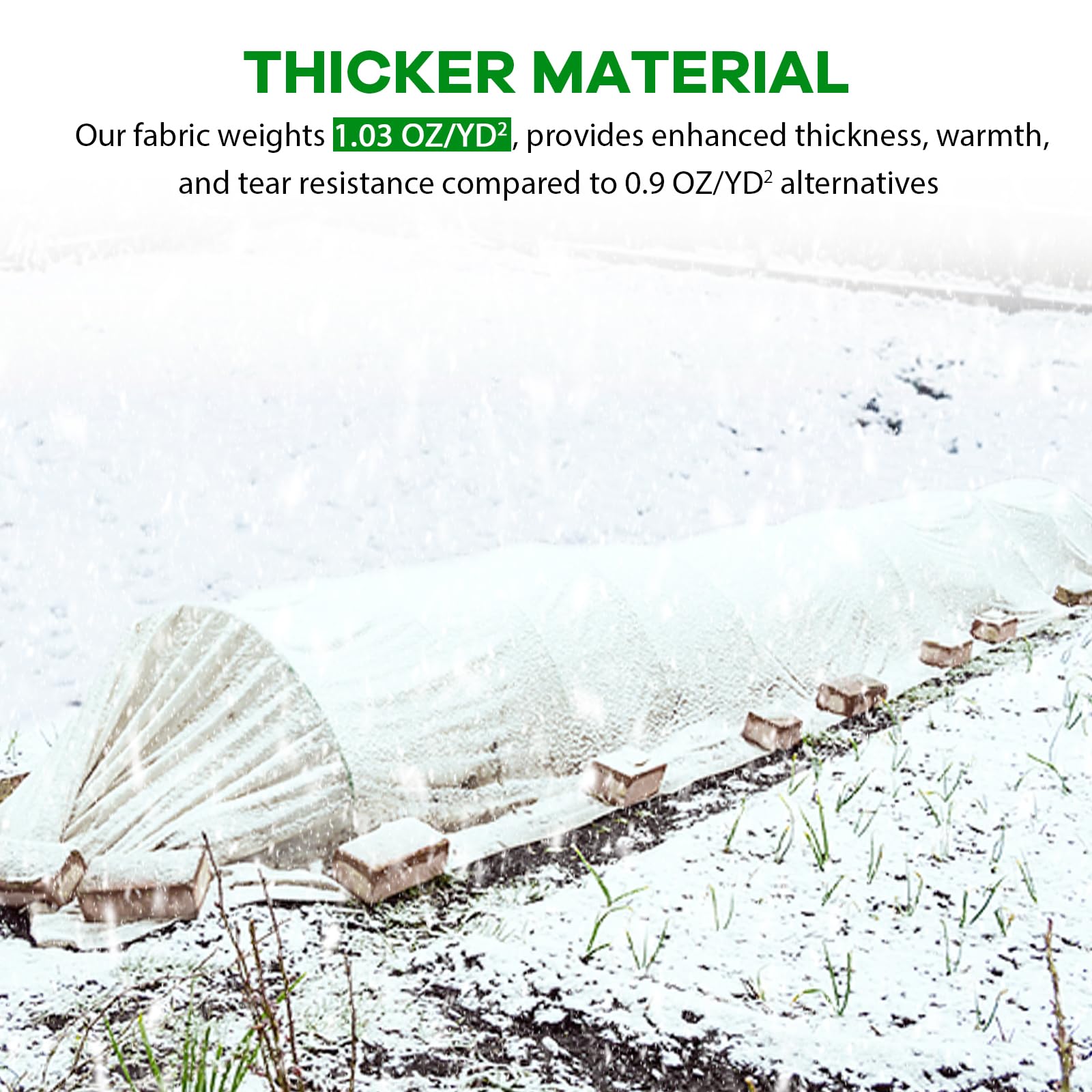 Zokaboc Garden Fleece Frost Protection 35gsm, 2 x 10m - Image 2
