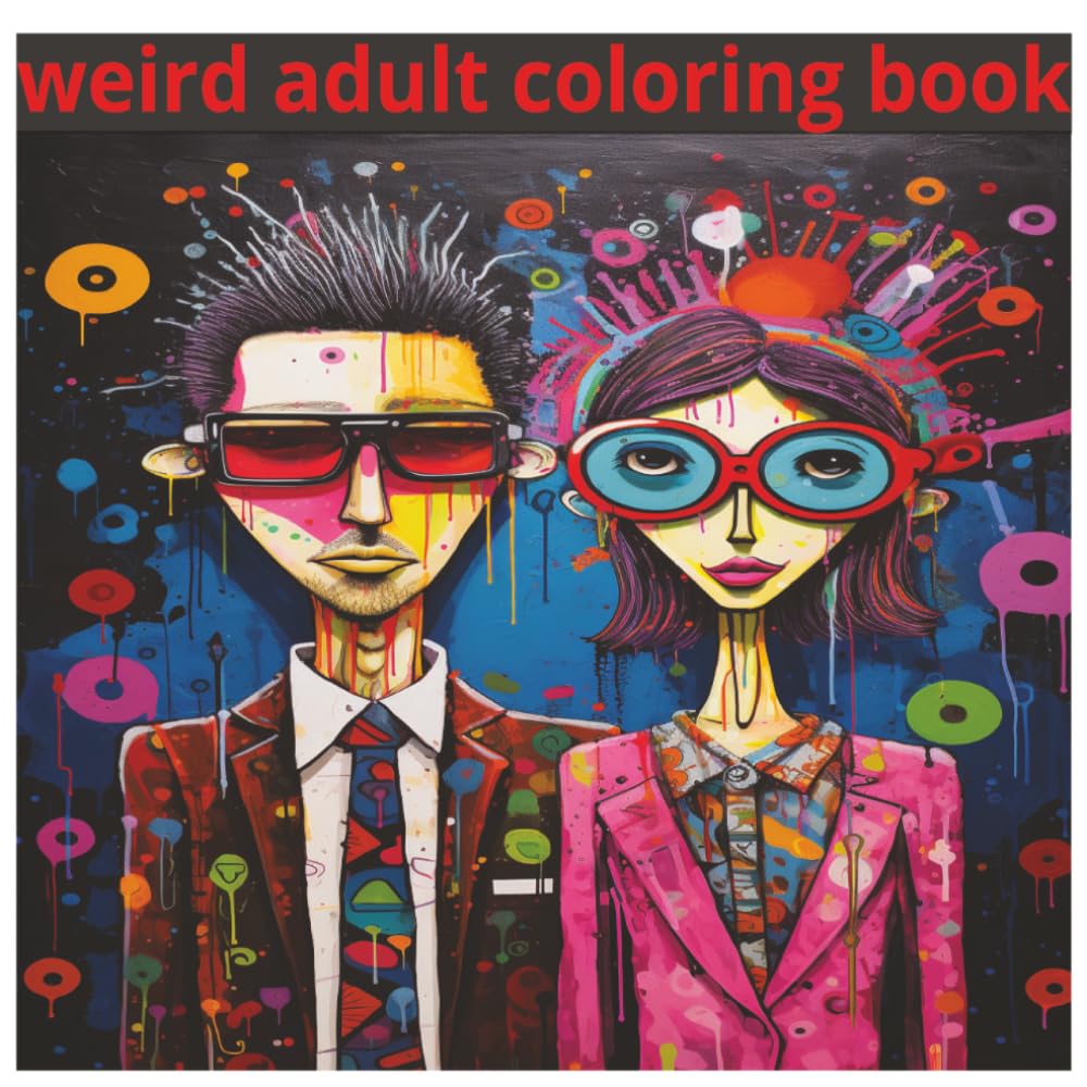 weird adult coloring book