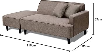 Amazon｜山善(YAMAZEN) ソファ (カウチソファ) 2人掛け ロボット