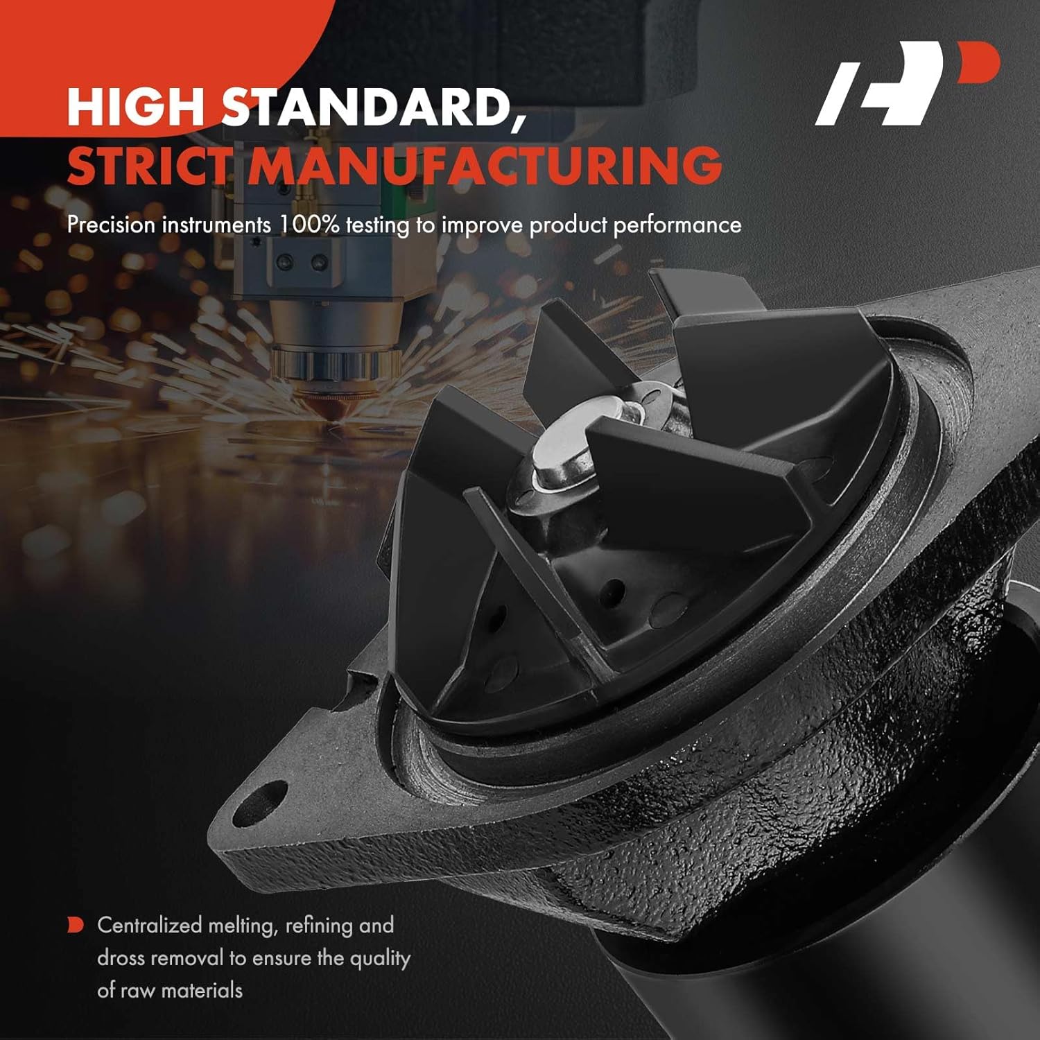 A-Premium Engine Water Pump with Gasket Compatible with Ram 2500 3500 4500 5500 2013-2018 4000 2013 L6 6.7L Diesel