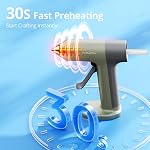 Tilswall 4V Glue Gun, Hot Glue Gun Cordless with Rapid 30s Preheat, 2000mAh Type-C Rechargeable, and 20 Glue Sticks, Anti-drip Nozzle, Auto Shut-Off, Ideal for Crafting - Green