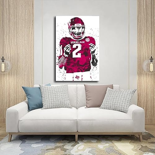 Miniatura 5 de BAVIEN Johnny Manziel - Póster de fútbol Art8 en lienzo para decoración de dormitorio, paisaje deportivo, oficina, habitación, regalo, sin marco 12