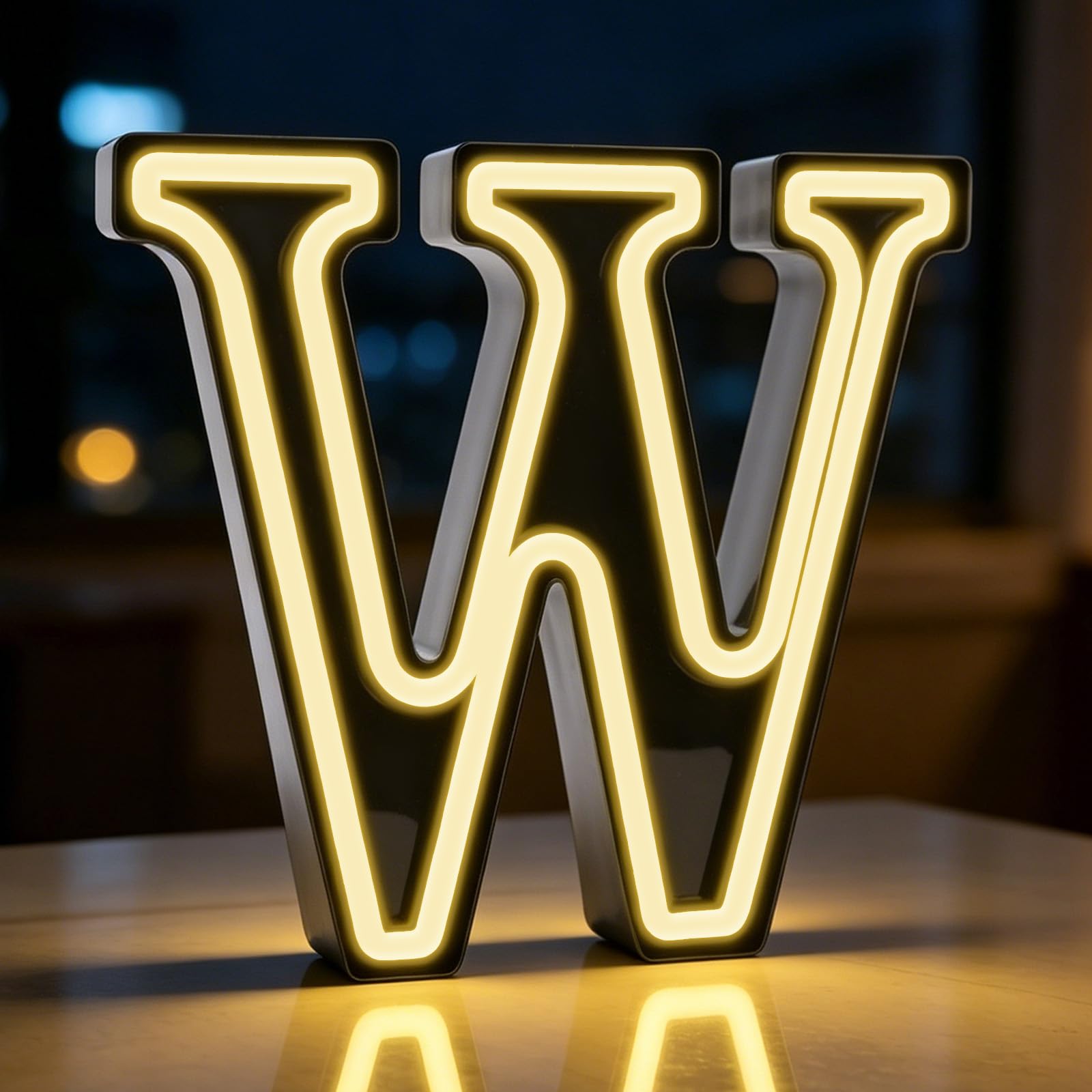Letter Lights, Light Up Letters, Alphabet Sign Gifts for Birthday Decor (W)