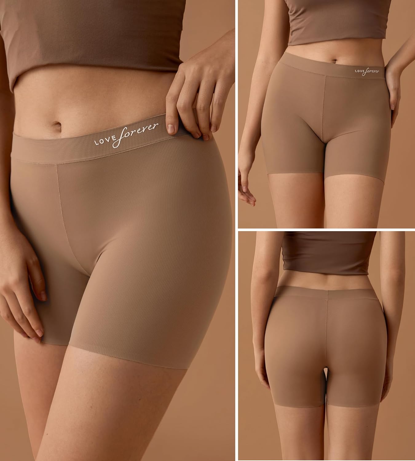 SHARICCA Womens Boxer Briefs Seamless Boy Shorts Underwear Anti Chafing Boyshorts Panties Soft Ribbed Ladies Boxers Pack - Image 4