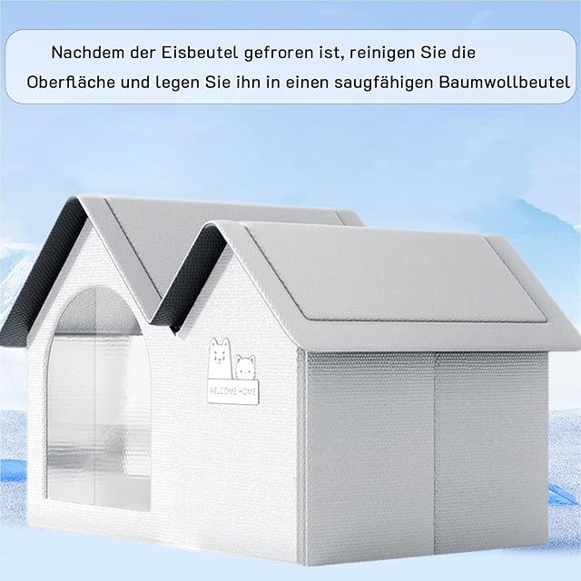 Foto 2 de 8 de Akayoo casa Fresca para Gatos,casa refrigerada para Gatos,Pet Cooling House,Cooling Cat House,Air Conditioner…