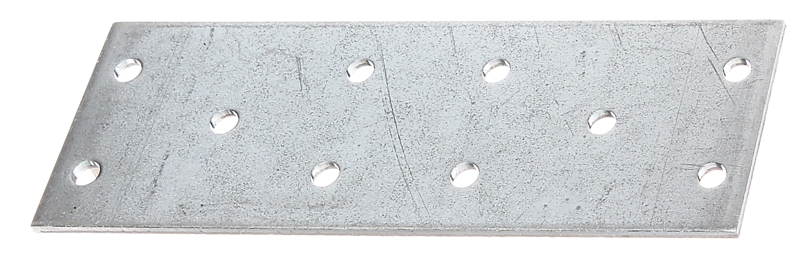 Alberts 820442 Chapa perforada, galvanizada sendzimir, 200 x 100 x 2 mm, Juego de 25