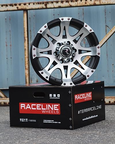 Miniatura 3 de Raceline Wheels 982 RAPTOR - Espejo de rueda color negro, 17 x 9 pulgadas, 6 x 139.7, patrón de perno de 0.000 in de compensación(5 pulgadas BS) 8