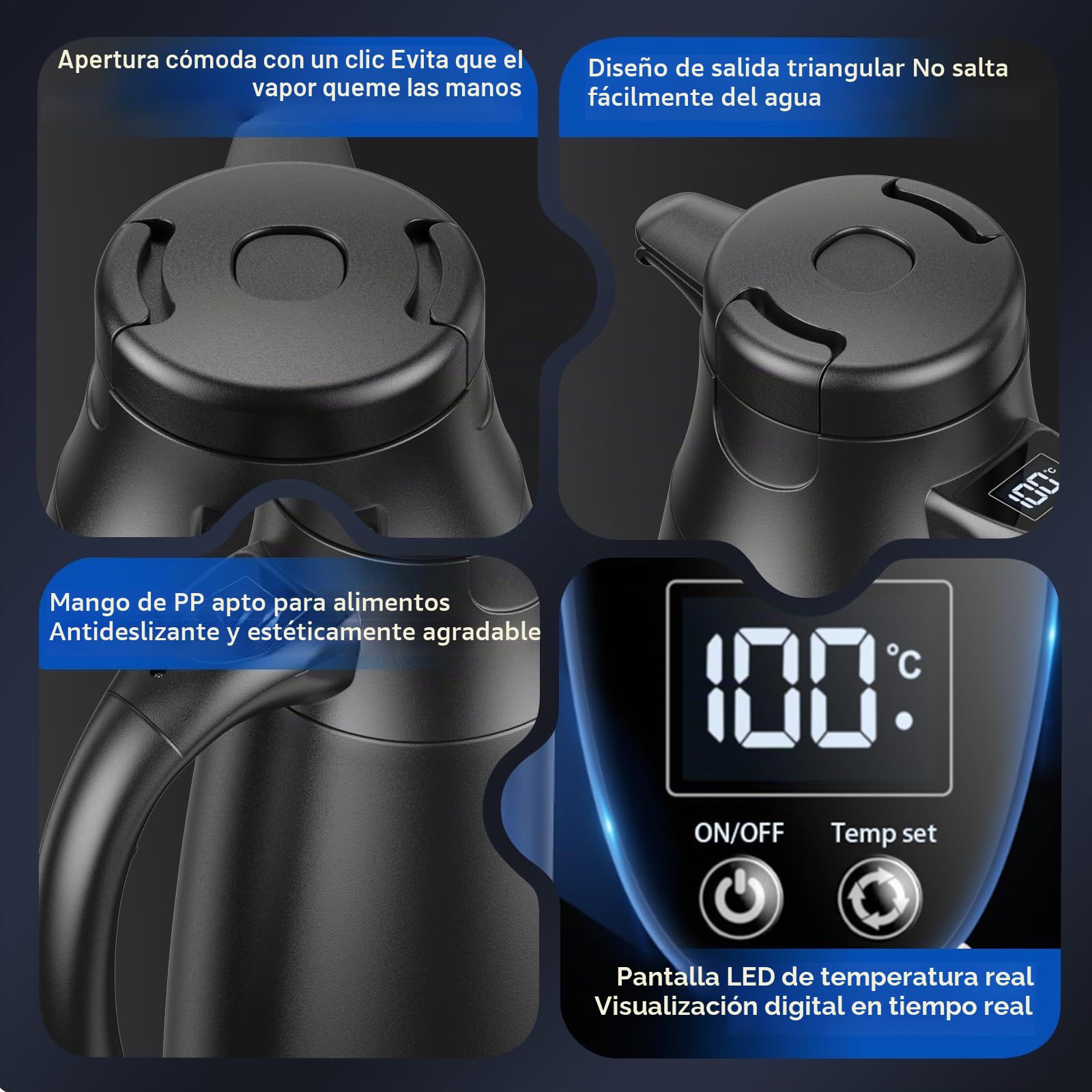 Hervidor eléctrico para coche, 12 V-24 V, 1,2 L, acero inoxidable con encendedor de cigarrillos de 12/24 V, para agua caliente, café, té, camión, viajes, camping