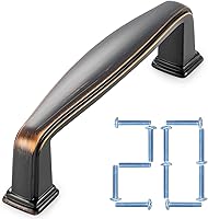 Vista 35 de KOOFIZO Paquete de 20 tiradores de gabinete de cocina de níquel cepillado de 3 pulgadas, manijas de gabinete de color plata satinada, herrajes