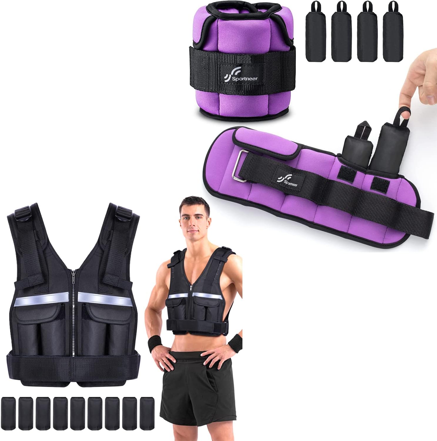 Ankle Weights with Weighted Vest