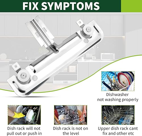 Miniatura 5 de W10712395 - Estante superior de repuesto para lavavajillas Kenmore Kitchenaid Whirlpool, repuesto W10350375 PS10065979 AP5957560. WDT730PAHZ0