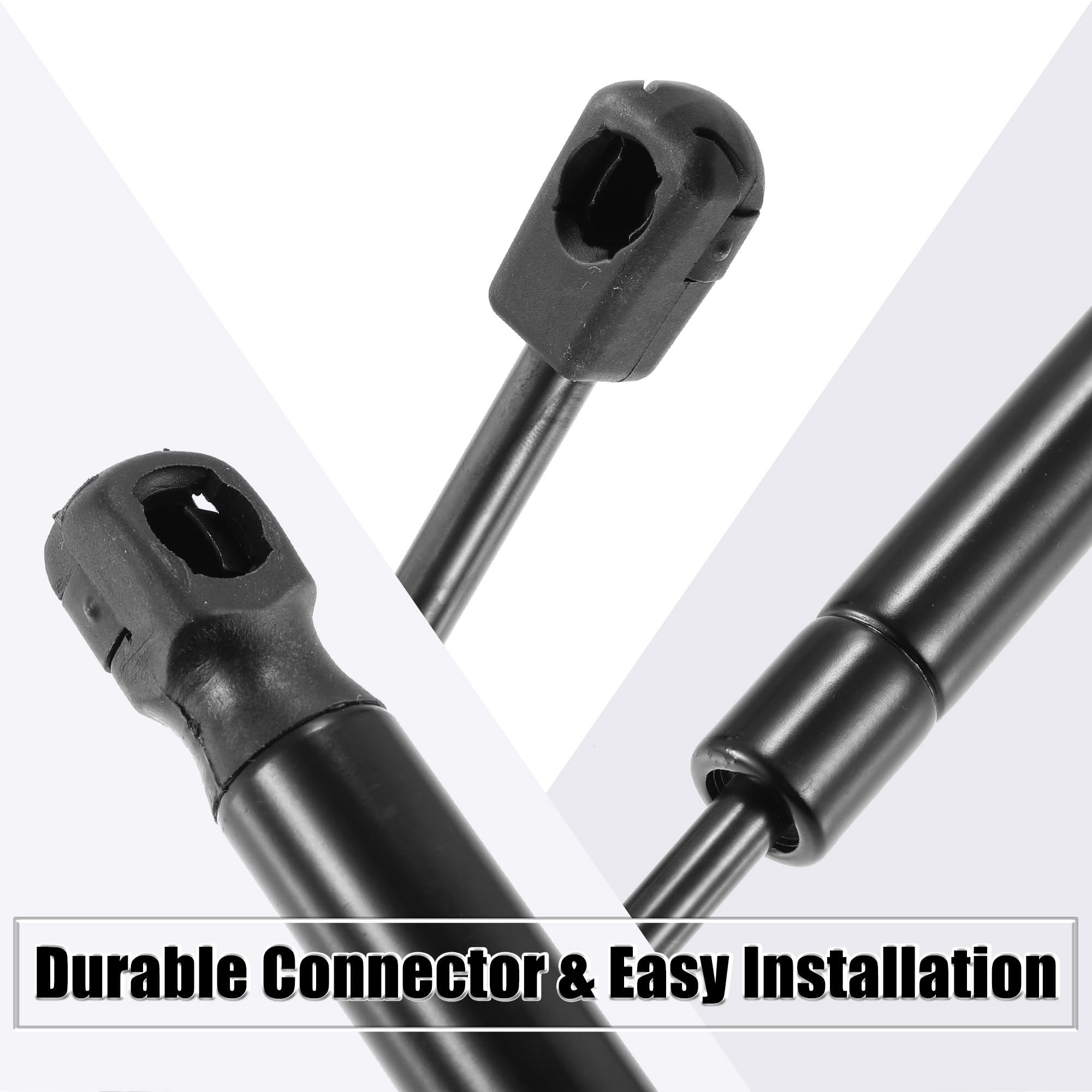 X AUTOHAUX Lot De 2 Vérin De Coffre Gaz Support Pour Duster 2010-2022 | 904520004R, Métal, Noir, Coffre Arrière, Longueur Étendue 39Cm, Diamètre Boîtier 18Mm, Diamètre Tige 8Mm