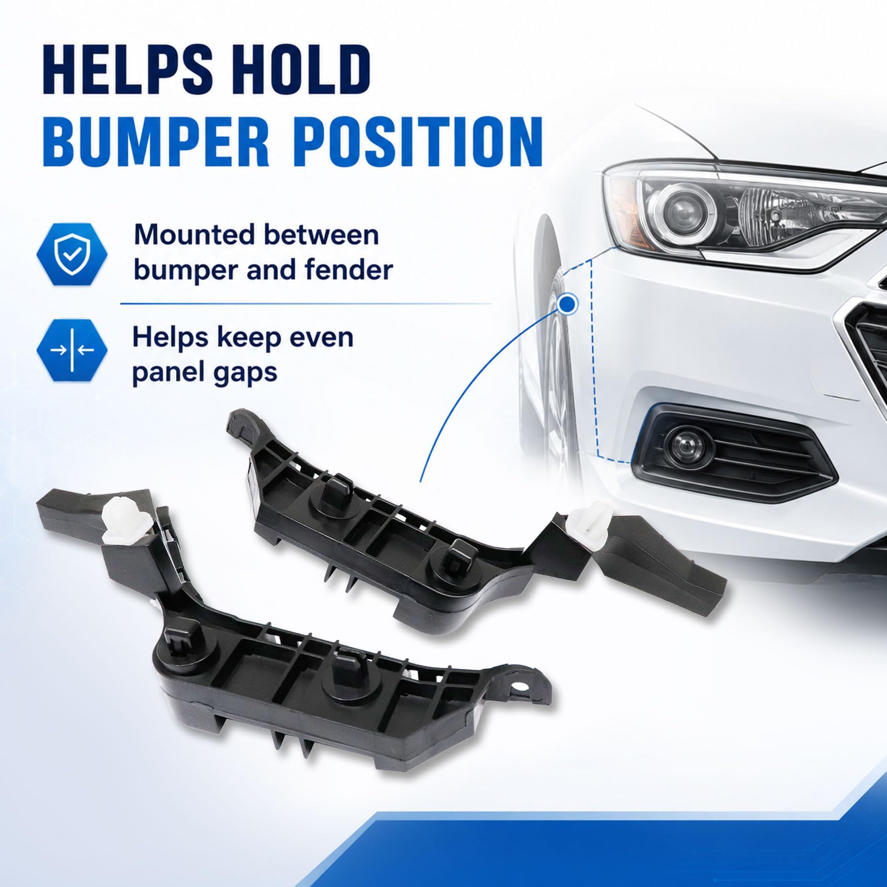 Amazon.com: XQSMWF Pair Front Bumper Spacer Bracket Compatible