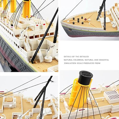 Miniatura 5 de Barco RC Control Remoto 1325 Titanic Sea Grand Crucero Barco Alta Simulación RC Modelo de Regalo Barco de Carreras de Barcos Exhibición